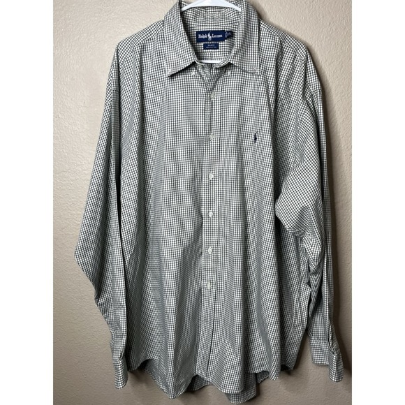 Ralph Lauren Other - Ralph Lauren Blake XXL Long Sleeve Green Tan Check Button Down Shirt Oxford